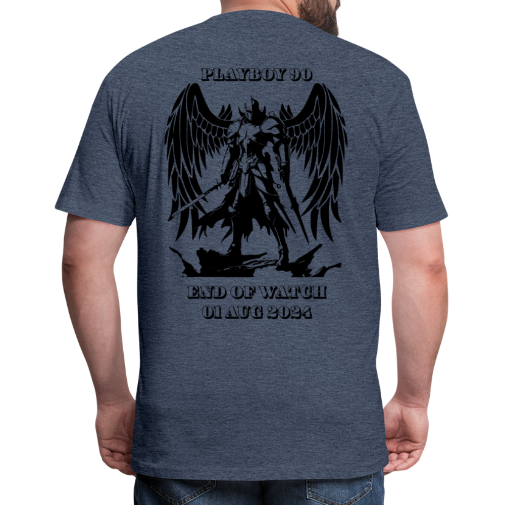 Gunny Memorial Tee (60/40 Blend - heather navy