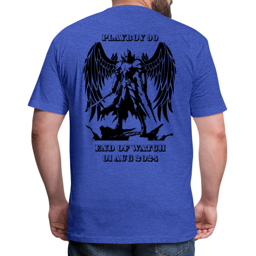 Gunny Memorial Tee (60/40 Blend - heather royal