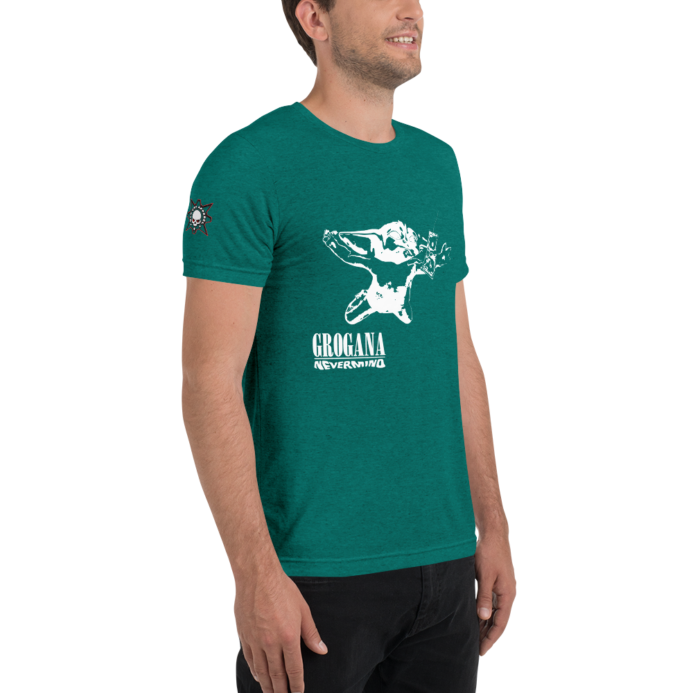 Grogu/Nirvana Tri-Bend (50% poly, 25% ring-spun cotton, 25% rayon) - Unisex Tee