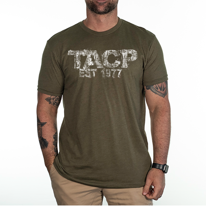TACP Heritage Tee (60% Combed ring-spun cotton, 40% Polyester)