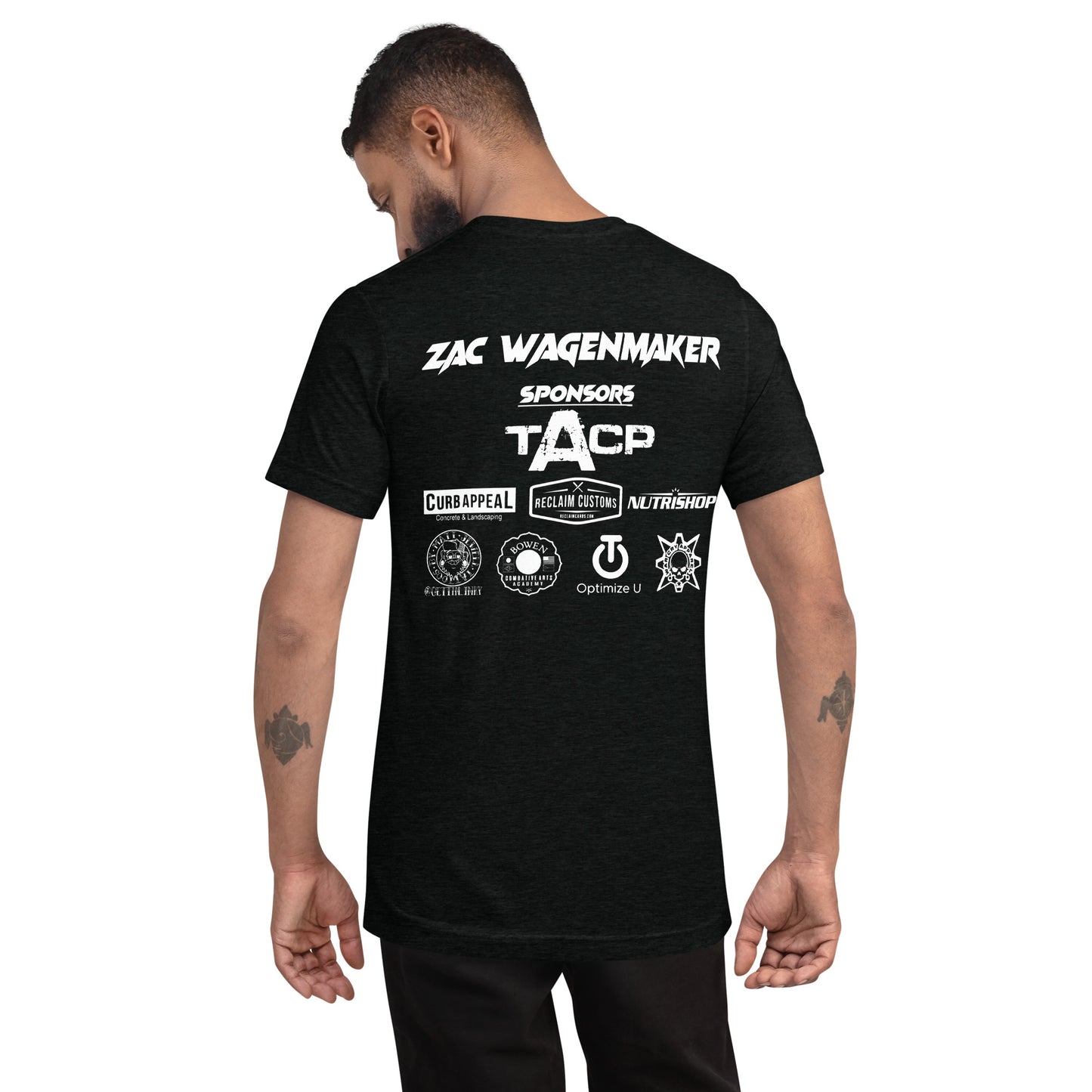 Slim Reaper Tri-Blend T-Shirt (50% poly, 25% combed ring-spun cotton, 25% rayon)