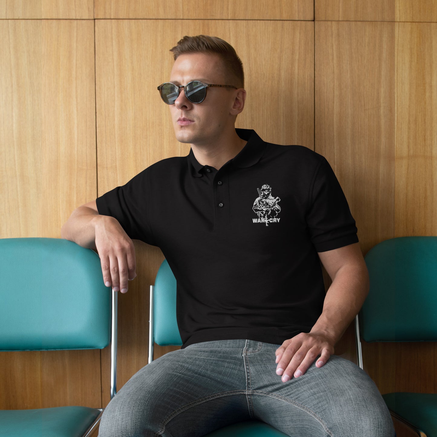 Reaper Soldier Men's Premium Polo