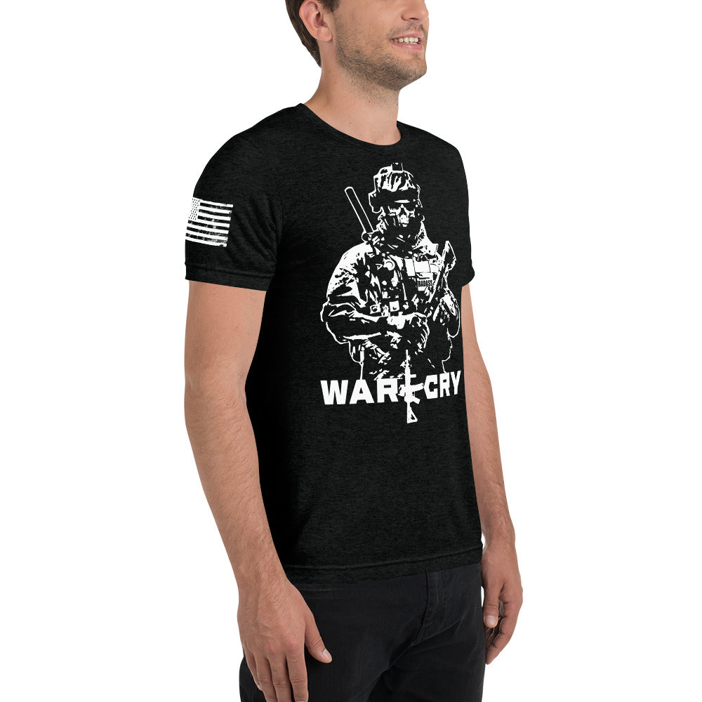 Reaper Soldier Bella + Canvas T-Shirt (50% poly, 25% ring-spun cotton, 25% rayon)