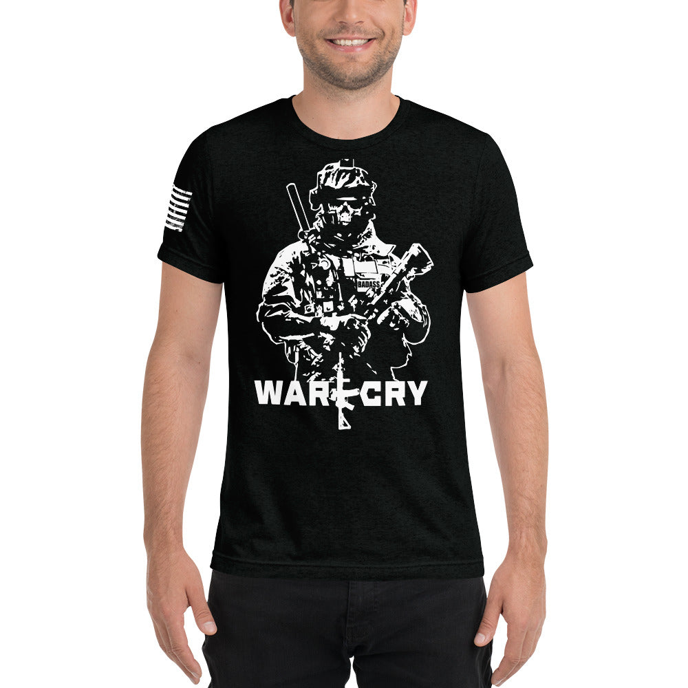 Reaper Soldier Bella + Canvas T-Shirt (50% poly, 25% ring-spun cotton, 25% rayon)