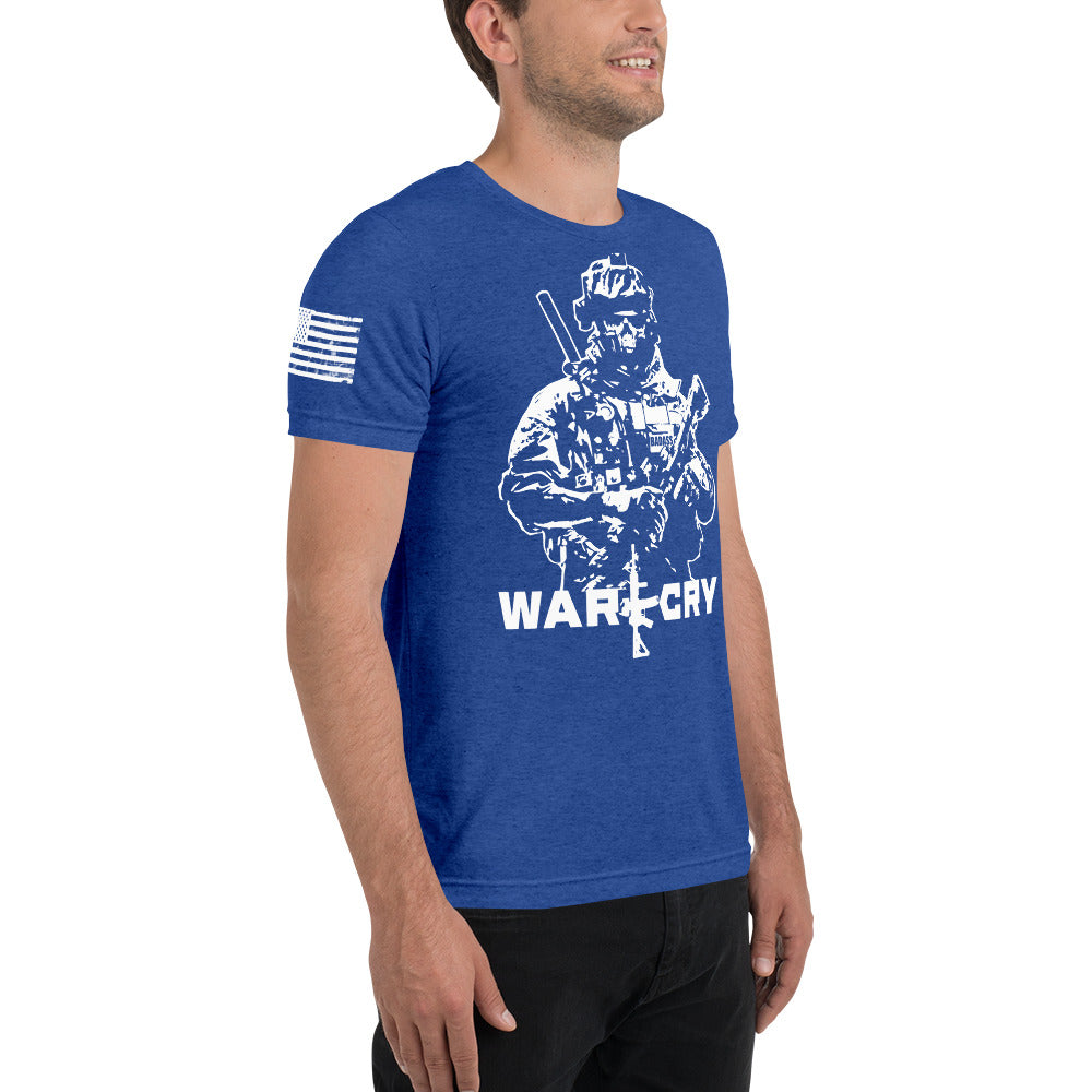 Reaper Soldier Bella + Canvas T-Shirt (50% poly, 25% ring-spun cotton, 25% rayon)